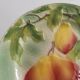 Small Saint Clement ceramic plate with pear fruit decor