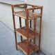 Old Small Rattan Shelf 3 Levels
