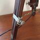 Lampe de marine tripode bois et métal argent