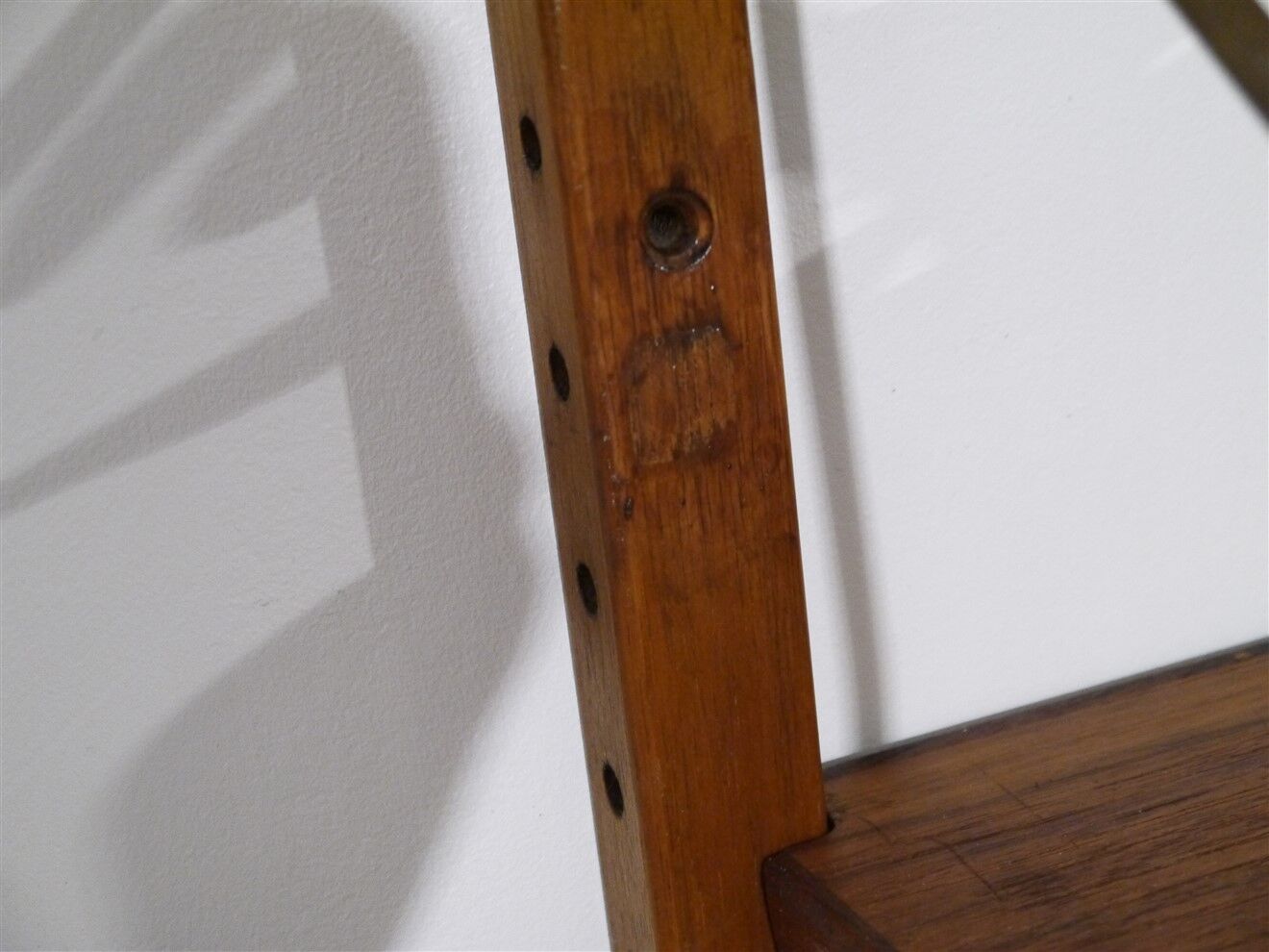 1960 vintage Scandinavian teak shelf wall system