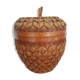 Box "Apple" in wicker 70s