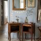 Paire de table de chevet style Louis XV en chêne
