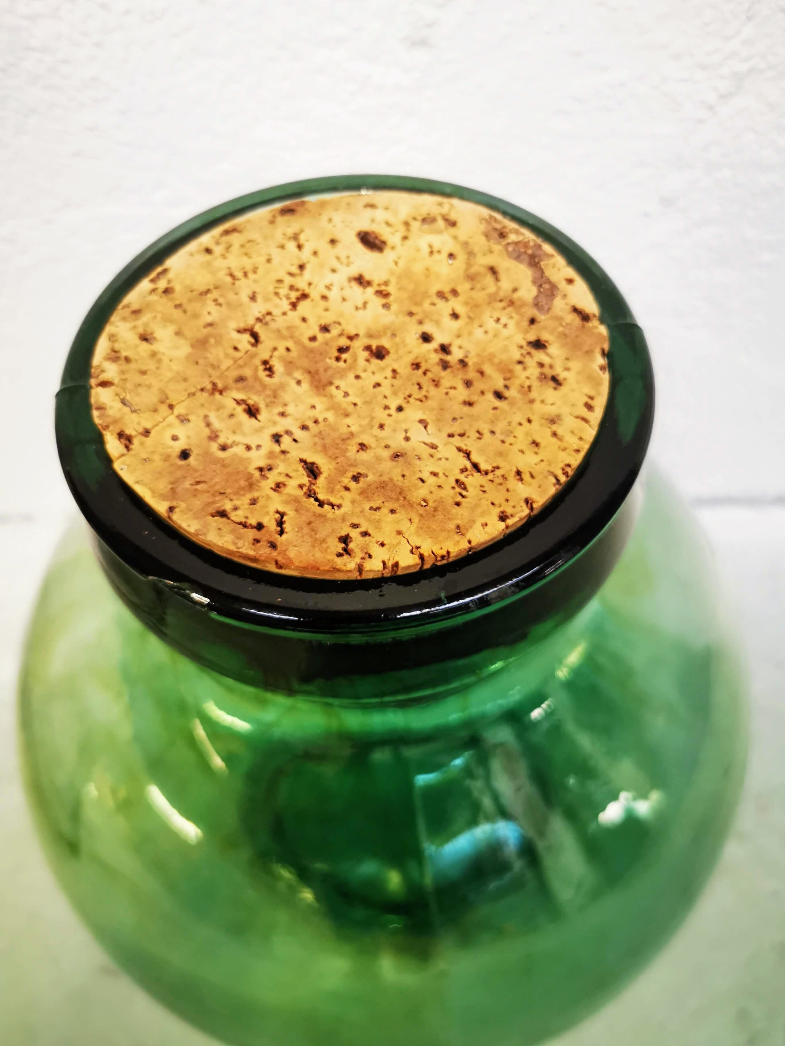 Demijohn green grand goulot