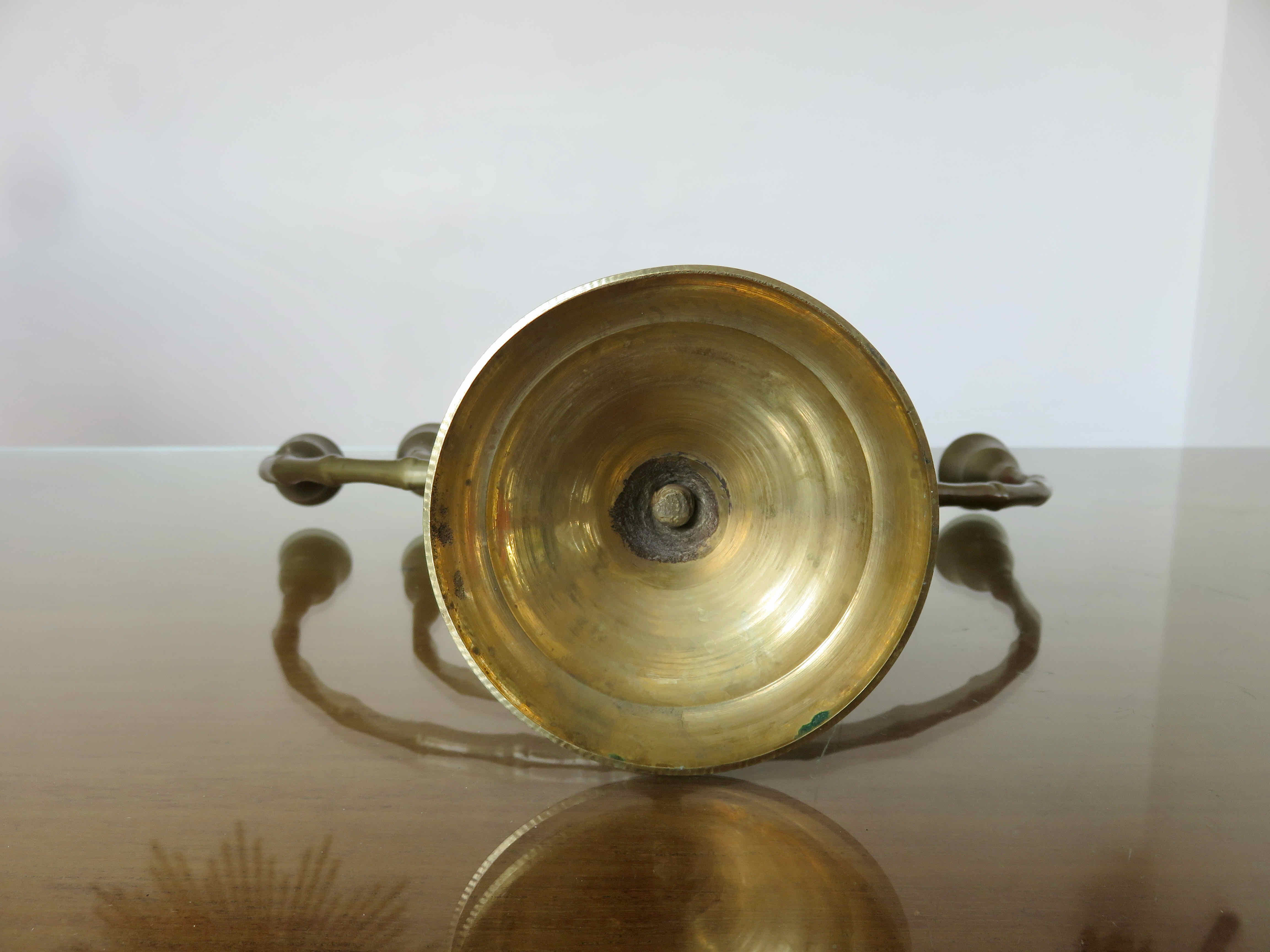Menorah hanukkah candle holder in brass 7 candles