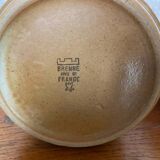 Paire ancien pichet de brenne en grès de france beige vintage