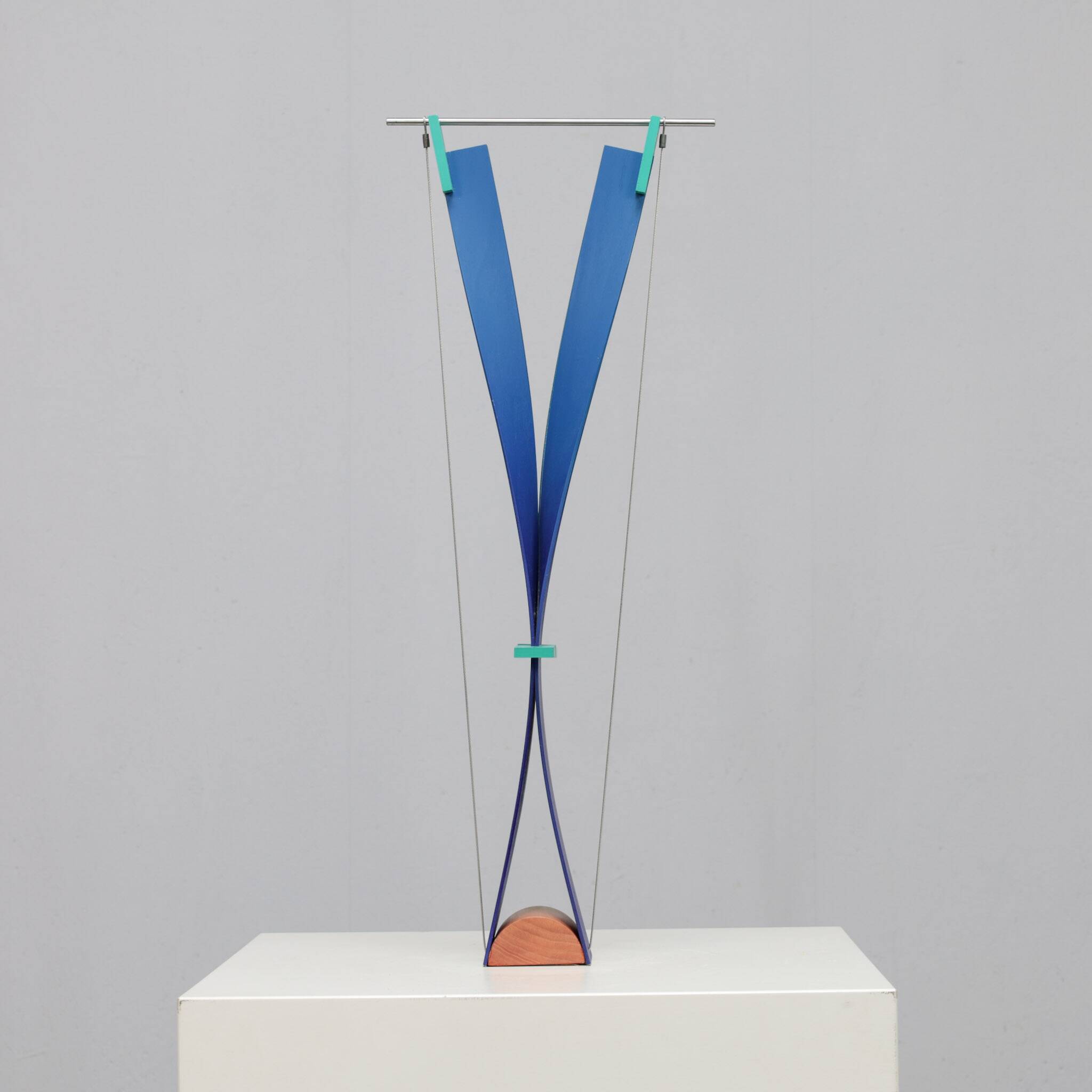 Constructivist sculpture "Yo-ga-ga" by Henk van Putten, Netherlands, 1990s