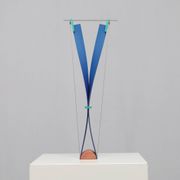 Constructivist sculpture "Yo-ga-ga" by Henk van Putten, Netherlands, 1990s