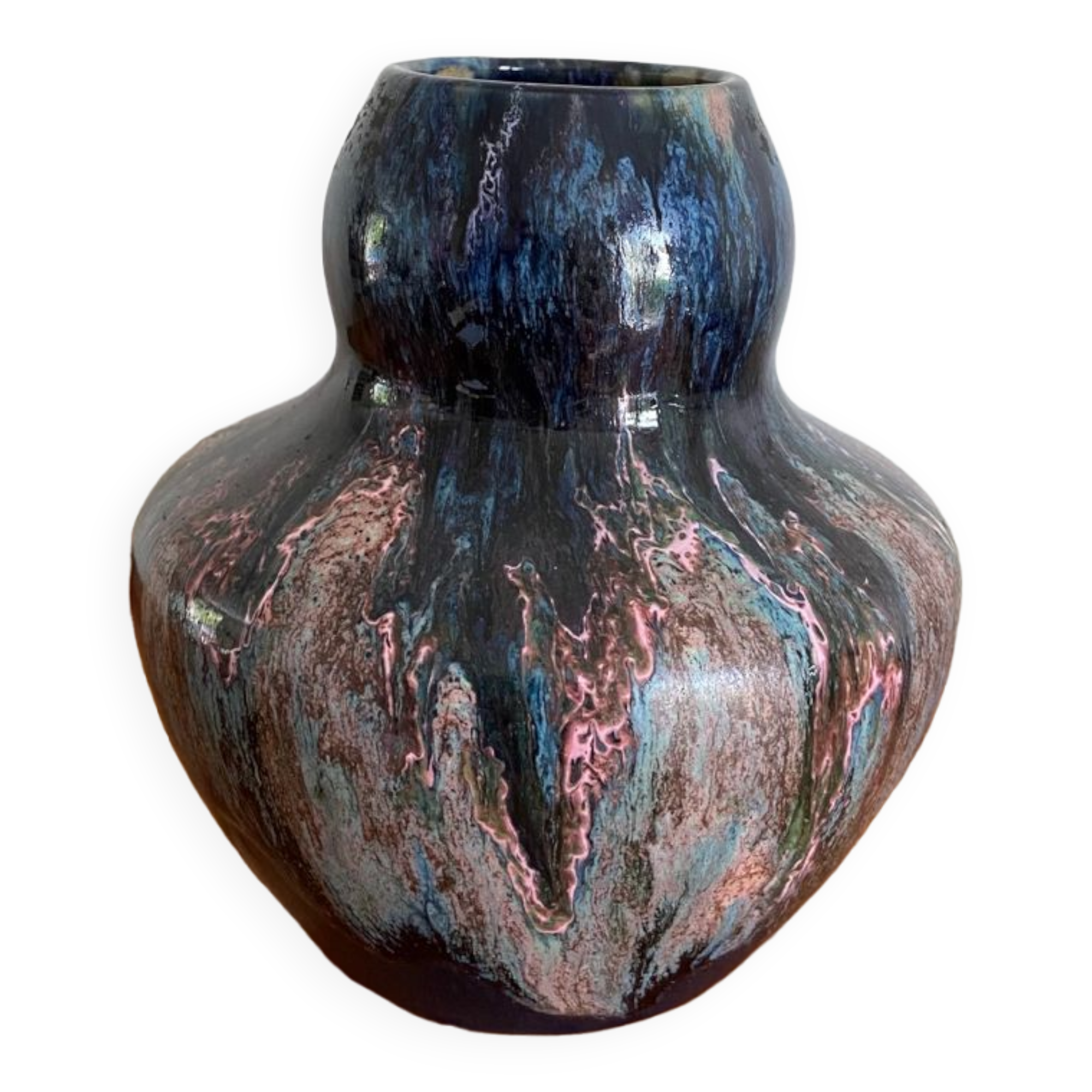 Art Deco glazed ceramic vase 1930