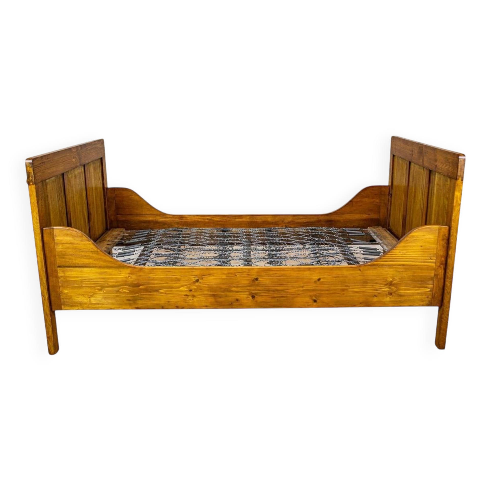 Antique Pine Bed, 1910