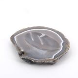 Empty pocket in gray agate, 1970s