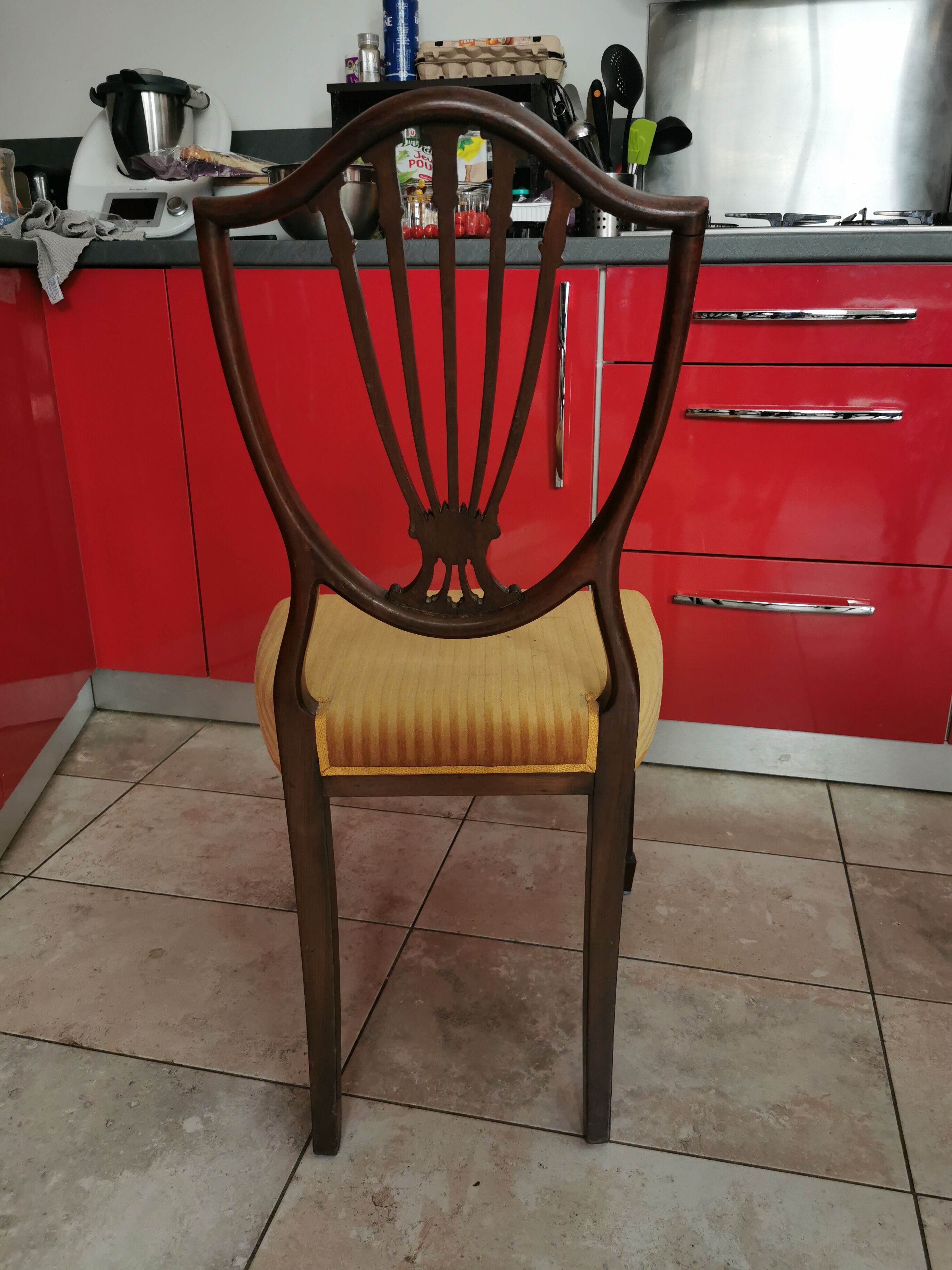 Rare, Victorian chairs nineteenth century. Vintage English hepplewhite chairs