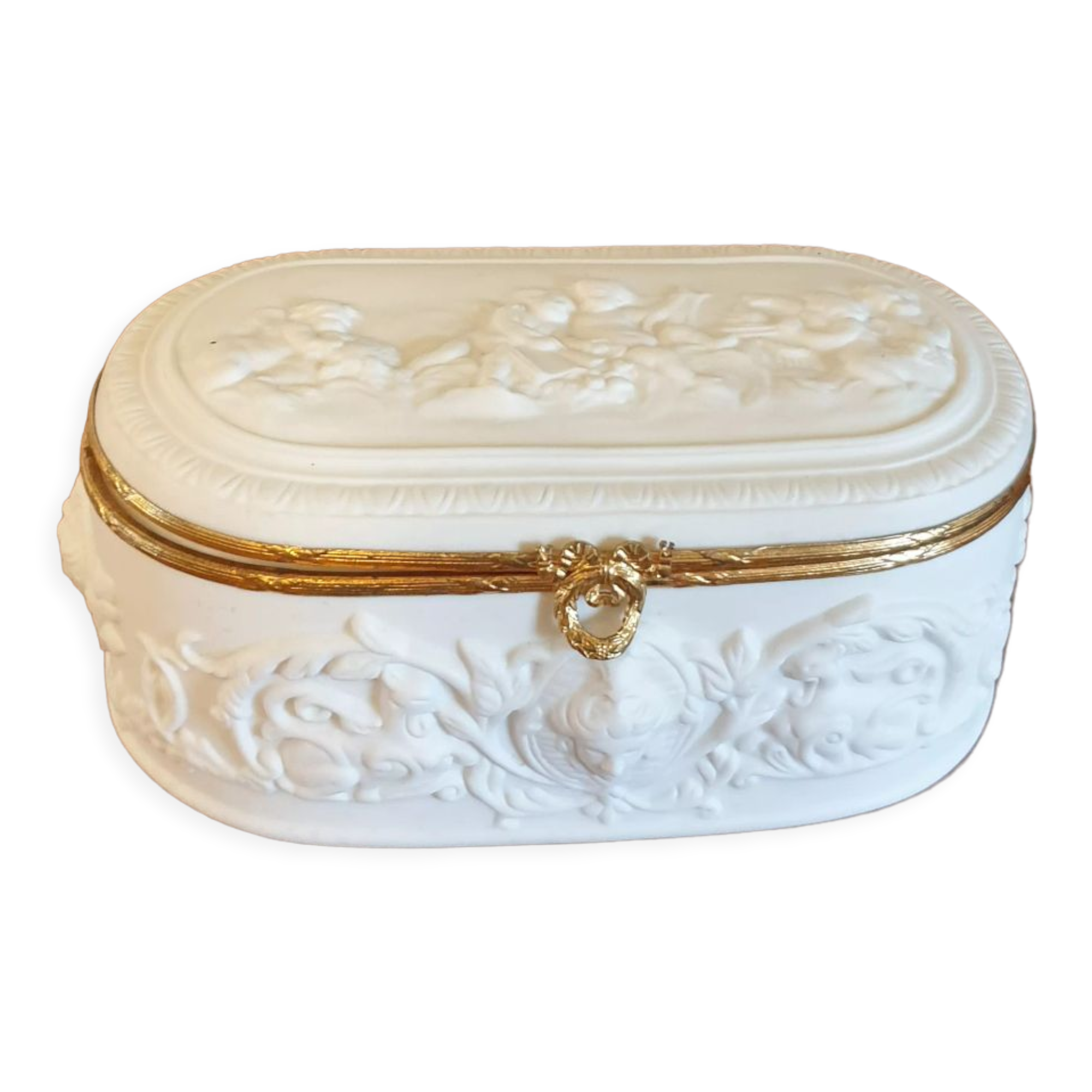 Box Coquet Limoges Biscuit and porcelain