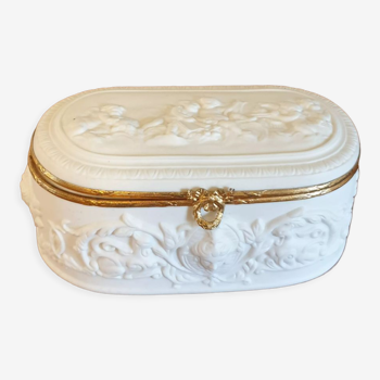 Box Coquet Limoges Biscuit and porcelain