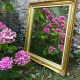 Golden mirror 67x57cm