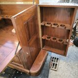Bar cabinet with solid teak system circa 1980