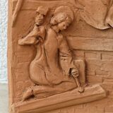 Terracotta bas relief, Holy Family