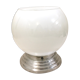 White glass globe ceiling light