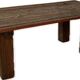 Table basse plateau porte indienne en bois teck