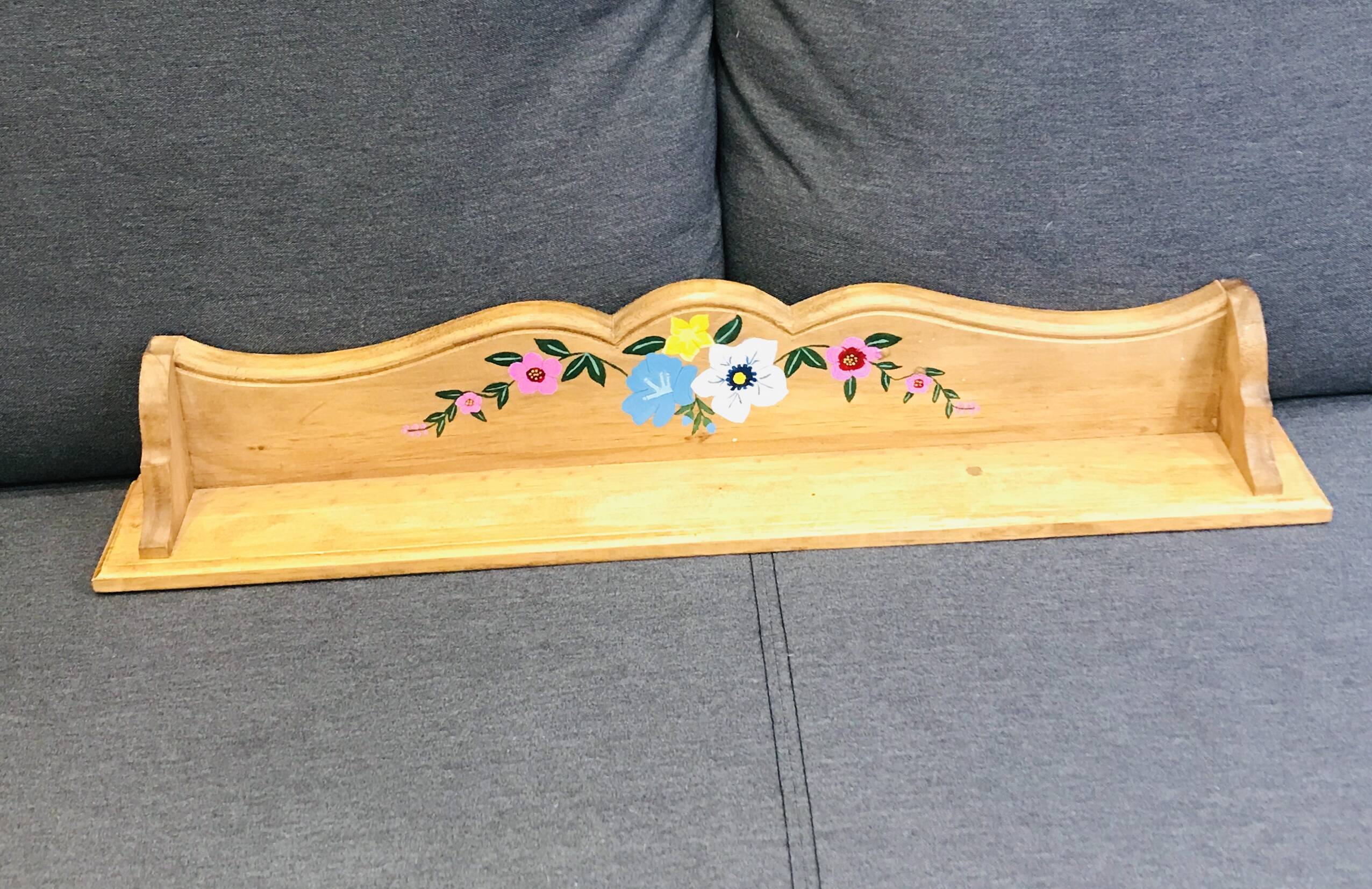 Petite étagère motif floral
