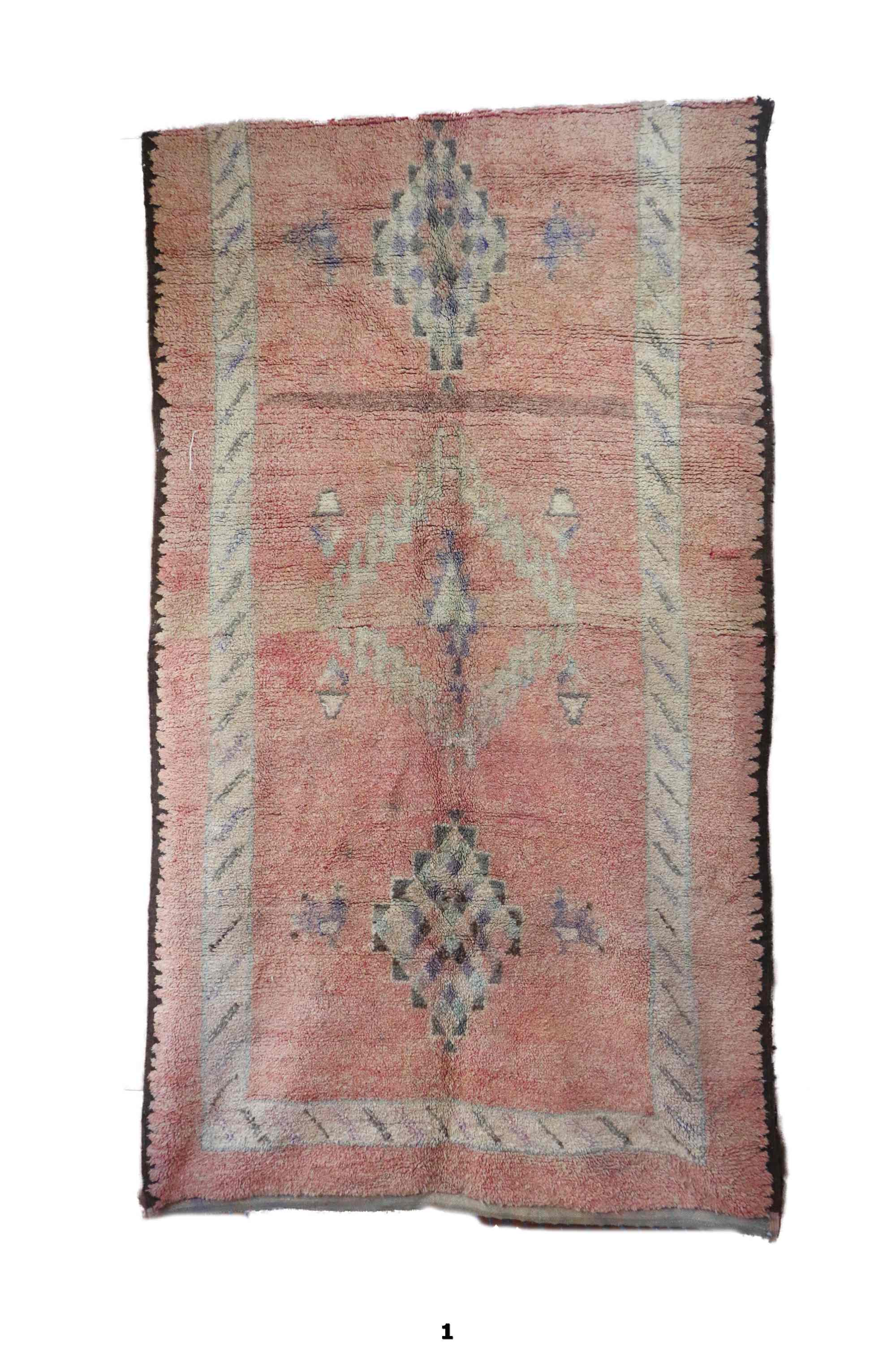 Moroccan carpet Powder pink - 189 x 322 cm