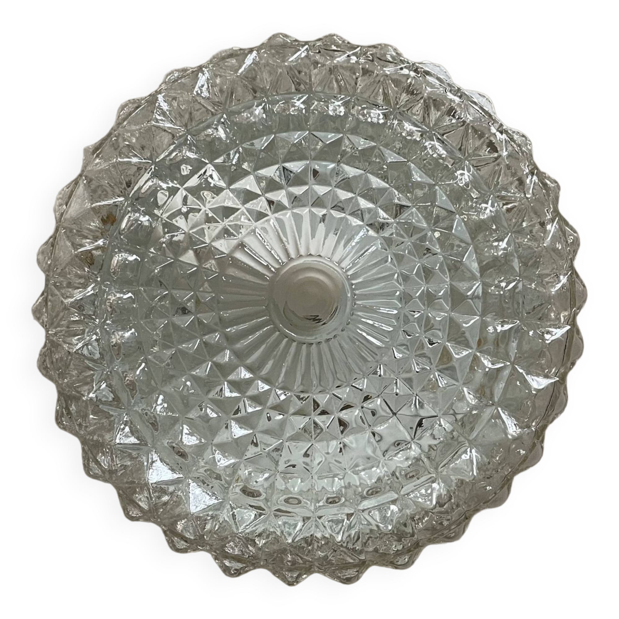 Small vintage glass wall or ceiling light