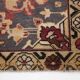 Oriental Pattern Classic Red Black Vintage Persian Rug, 132x222Cm