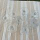 8 old white wine glasses engraved with a frieze late 19th early 20th