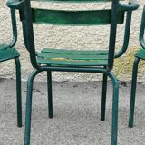 Series of 4 garden chairs