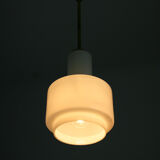 Vintage bauhaus opaline cascade pendant light, 1940s