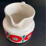 Vintage Melitta Germany Coffee Pot and Creamer - 70s Retro Pattern