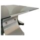 Table basse en verre fumé et aluminium années 70