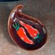 Vintage enameled ceramic bowl 1970