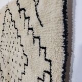 Handmade wool Berber rug 195 x 155 cm