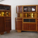 China buffets en Beech, 1950s, Set of 2