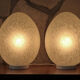 Pair of lamps "egg" - Egg lamps 70s-80s design Ben Swildens