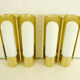 Wall lights brass & glass opal of limburg 1970 s