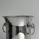 Antique silver-plated metal champagne bucket