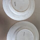 2 Longwy “Marseille” plates – Tulip decor.