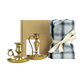 2 candle holders and 2 tea towels — All fire all flame #64