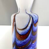 Red, White and Blue Murano Glass Vase by Carlo Moretti, Italy