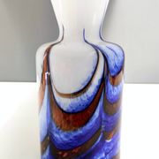 Red, White and Blue Murano Glass Vase by Carlo Moretti, Italy