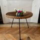 Table basse d’appoint osier 1960 vintage
