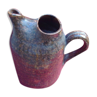 Sandstone pitcher by F Baudat circa 1960