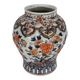 Vase with Imari decoration, signed H. Gibot - 1943