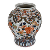 Vase with Imari decoration, signed H. Gibot - 1943