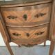 Louis XV style kidney chest of drawers Marble top with brass gallery 20th century