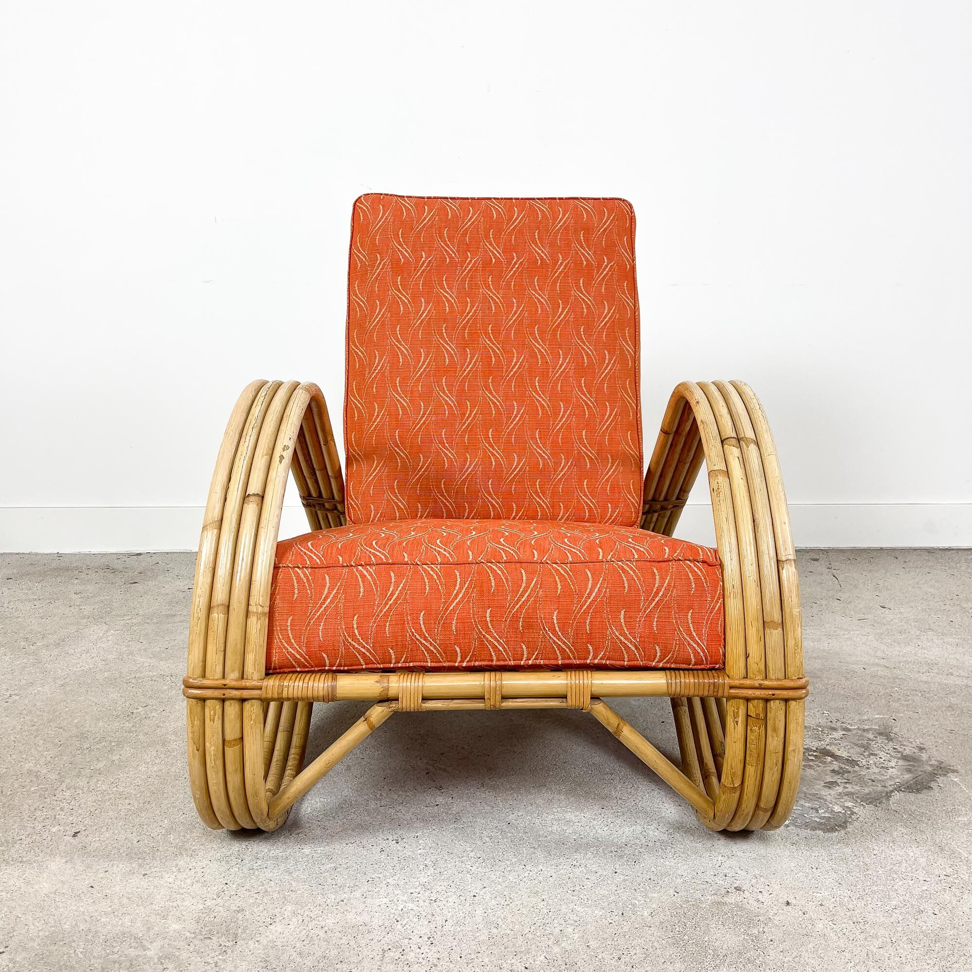 Vintage rattan lounge chair Rohe Noordwolde