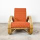 Vintage rattan lounge chair Rohe Noordwolde
