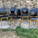 Set of 6 pegasus chairs Baumann skaï black