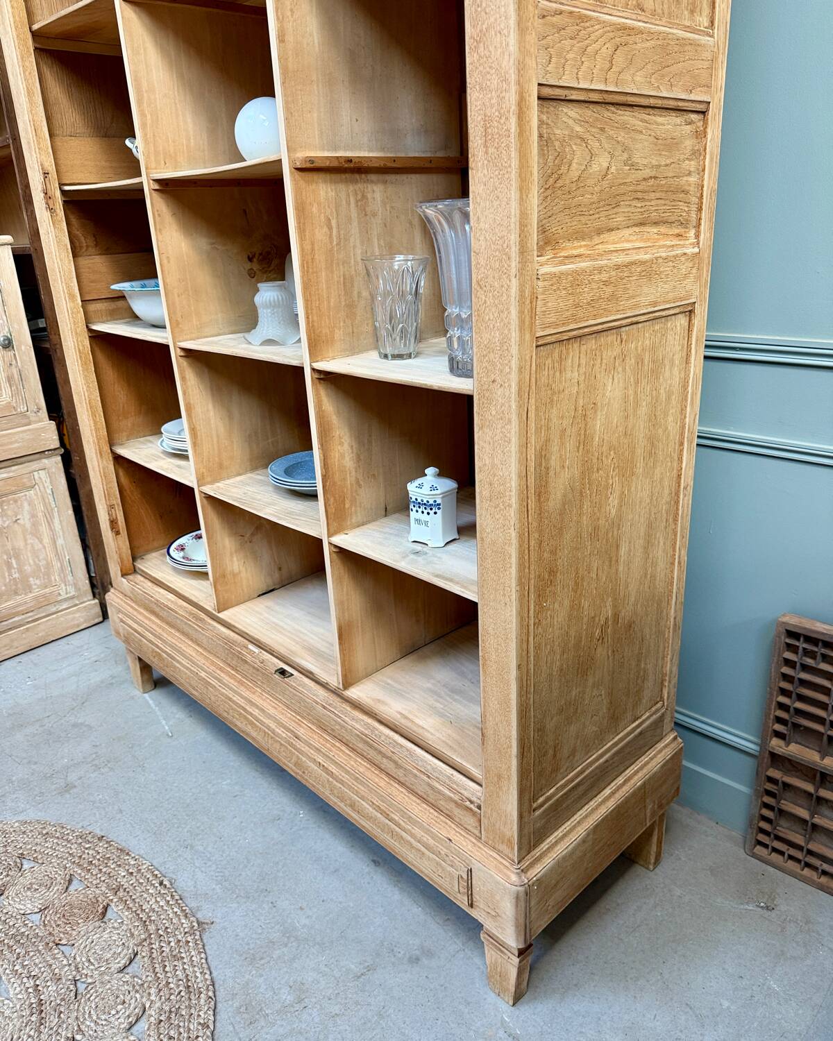 Large oak locker cabinet (renovated)